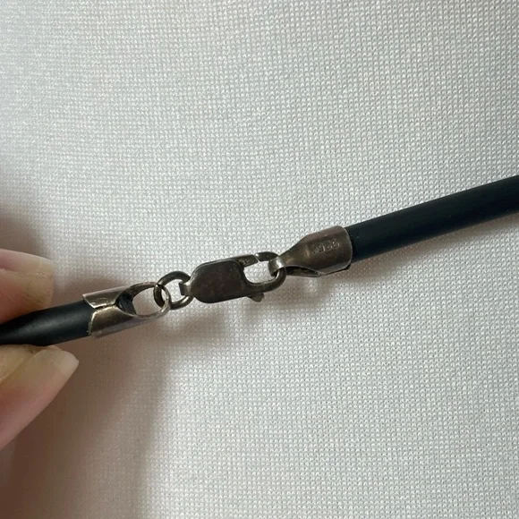 925 Mexican Silver Humility Symbol Cross Dwennimmen Adinkra Pendant Ghana Fabric - Picture 6 of 6